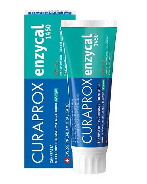 Зубная паста Curaprox Enzycal 1450 с повышенным фтором, 75 мл - фото 2