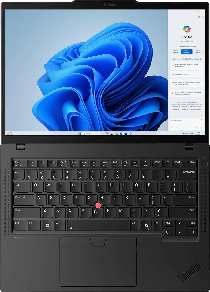 Ноутбук Lenovo ThinkPad T14-G5 14' WUXGA IPS AG, Intel U7-165H, 32GB, F1TB, UMA, Win11P, чорний (21ML004QRA) - фото 3