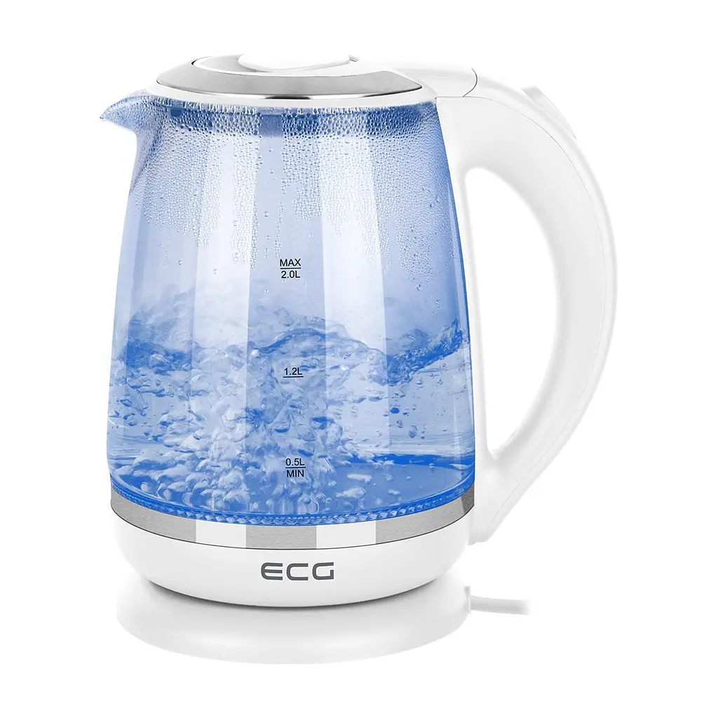 Електрочайник ECG RK 2020 White Glass білий (RK2020 White Glass) - фото 4