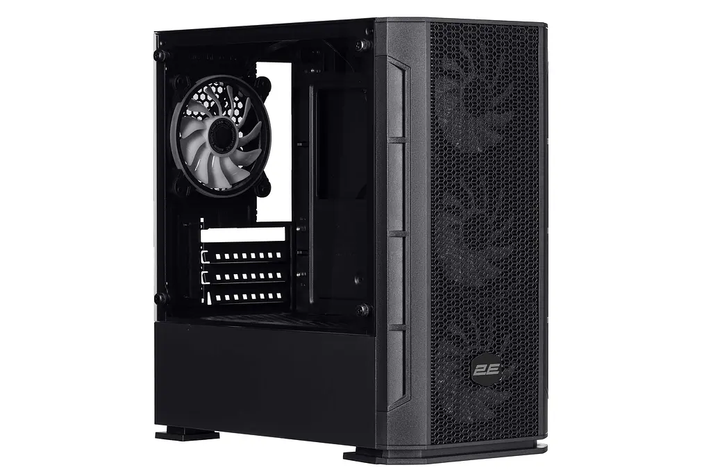 2E Gaming Корпус Calleo GB700 без БП 2xUSB3.0, 1xUSB2.0, 4x120мм ARGB, VGA 320мм, LCS ready, контроллер с пультом, TG Side Window, mATX, черный - фото 3