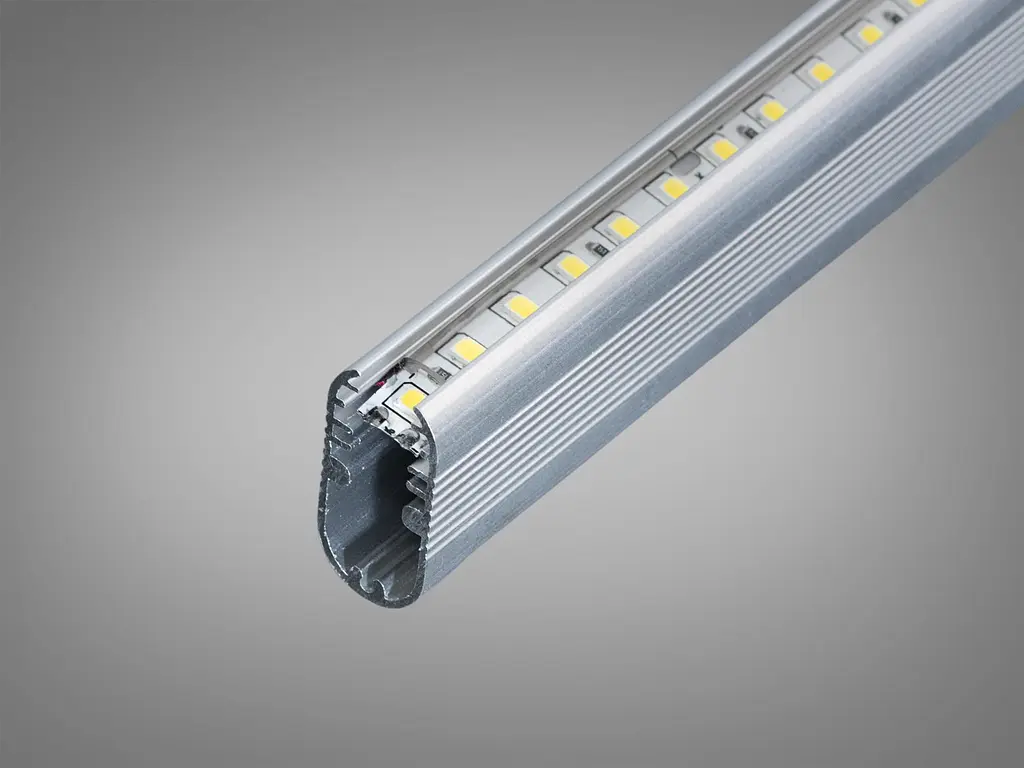 Профиль для ленты – гардеробная штанга с матовым рассеиват. - фото 3