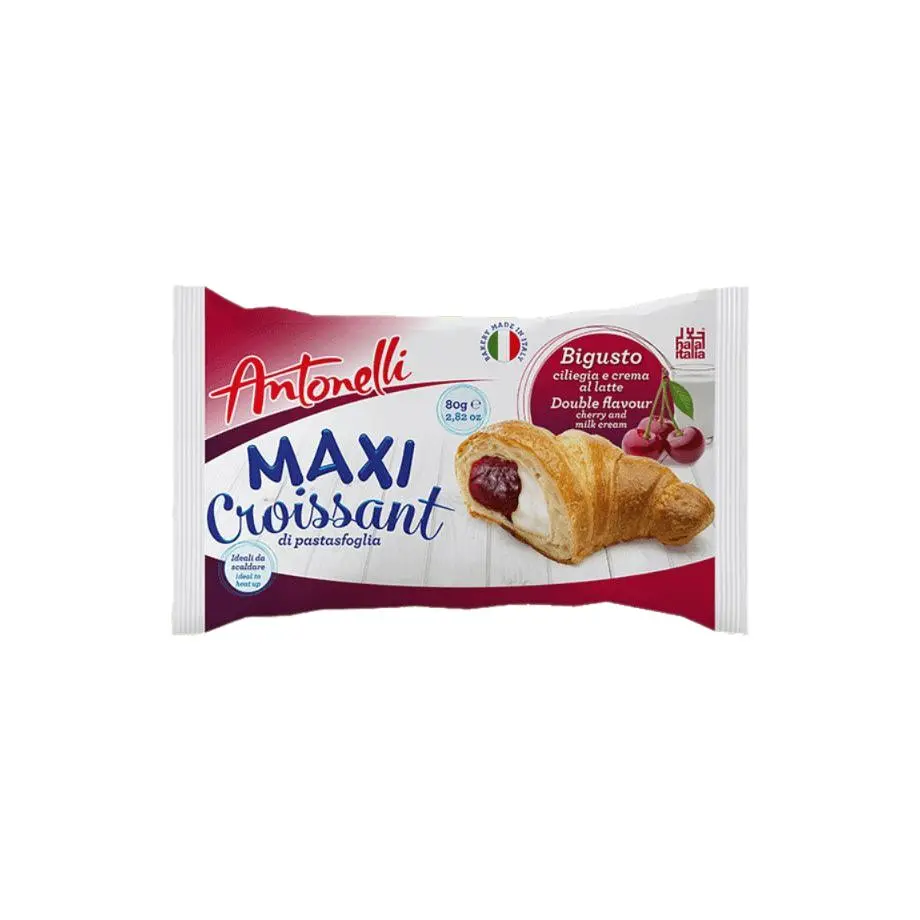 Круасани Antonelli Maxi Cherry & Milk з вишнево-молочною начинкою 8 шт. - фото 2