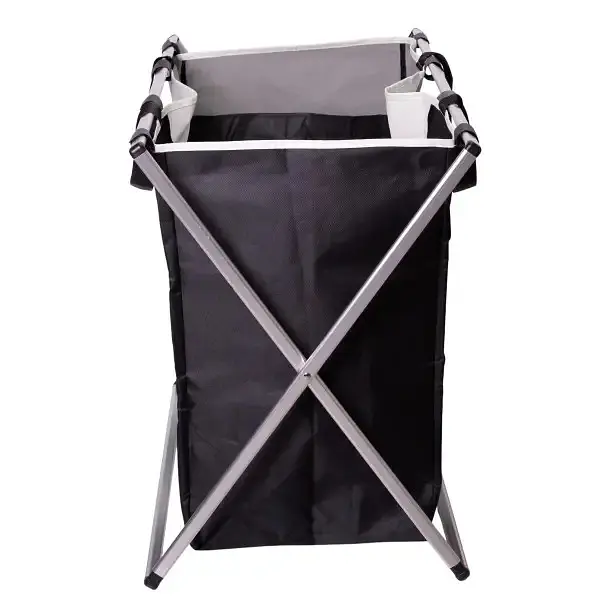 Корзина для белья Yiwu HP-41-4 текстильная на 3 секции 65х40х58 см - фото 4