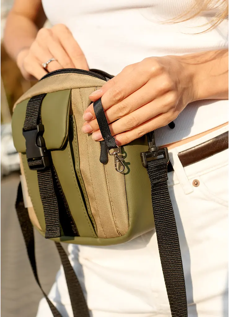 Сумка жіноча Sambag TEL Хакі 17 х 17 х 6 см (70151019) - фото 8