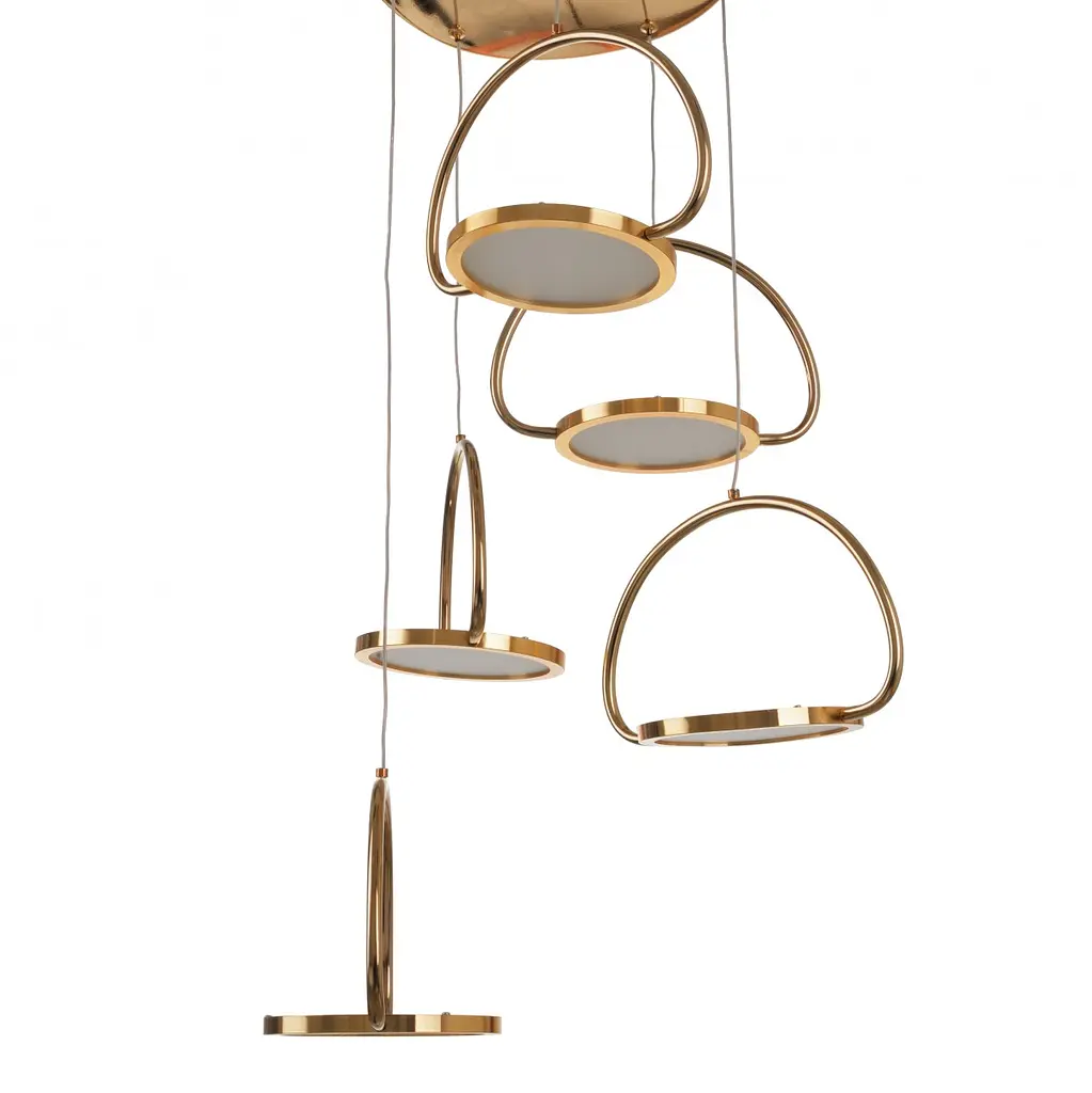 Світильник стельовий Brille підвісний лофт для спальні світлодіодний BL-898S/5 NW 54W G - фото 5