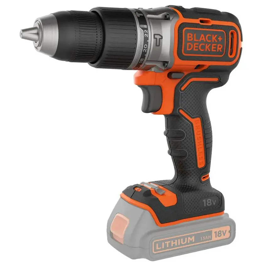 Акумуляторний дриль-шурупокрут Black+Decker без АКБ та ЗП BL188N - фото 2
