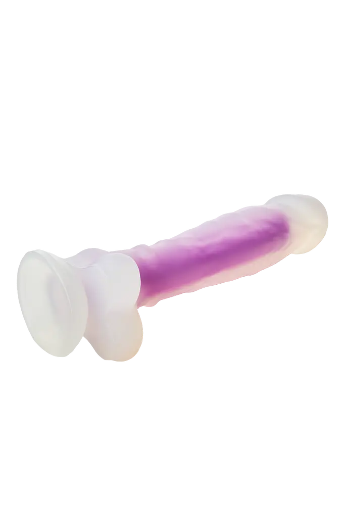 Неоновый фаллоимитатор DreamToys Radiant 19 см синий - фото 6