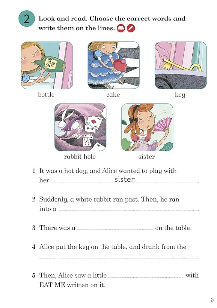 Ladybird Readers 4 Alice in Wonderland Activity Book - фото 3