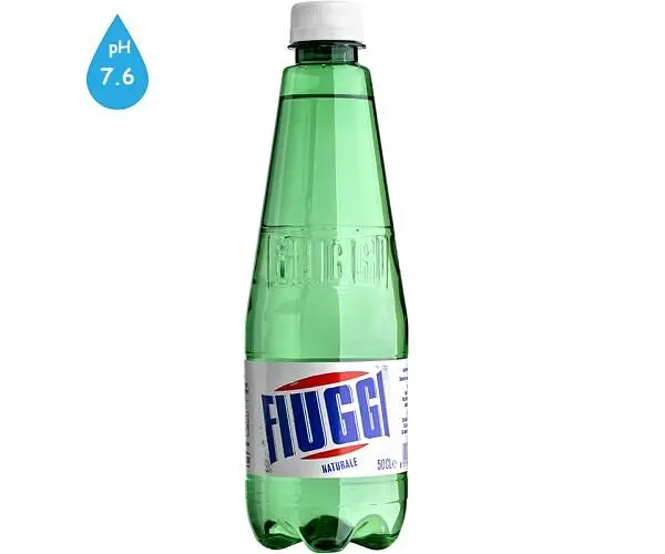 Fiuggi, Naturale, 0,5 л, Вода мінеральна, негазована, ПЕТ