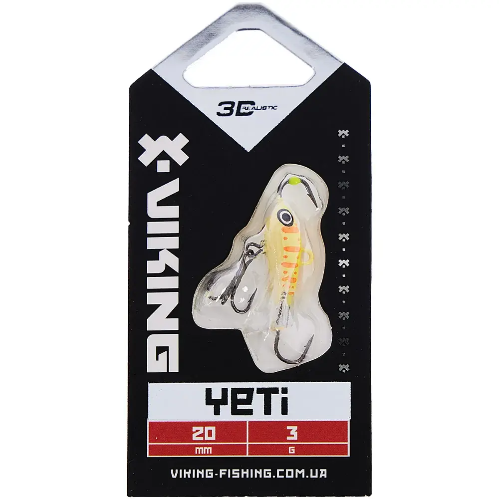 Балансир Viking Fishing Yeti Ice Jig 20mm 3.0g #6 Japanese School - фото 2
