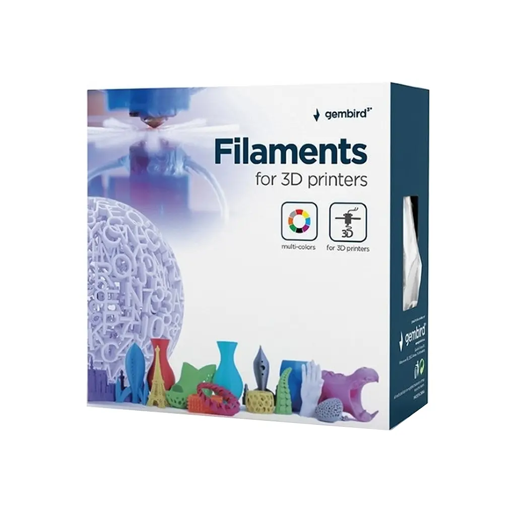 Пластик для 3D-принтера Gembird ABS, 1.75 мм, 1kg, gray (3DP-ABS1.75-01-GR) - фото 3