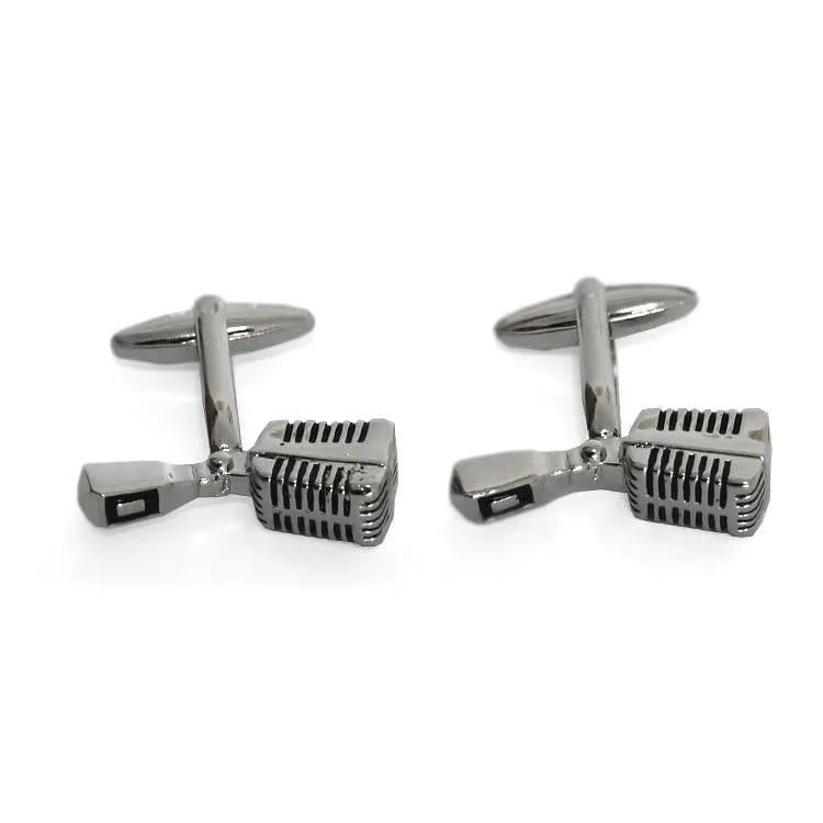 Запонки Ретро Мікрофон Handmade acs0005836 - фото 2
