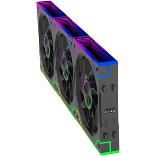 Вентилятор для корпуса 120mm*3 Xilence GAMING XPF360R.ARGB PWM REVERSE - фото 4