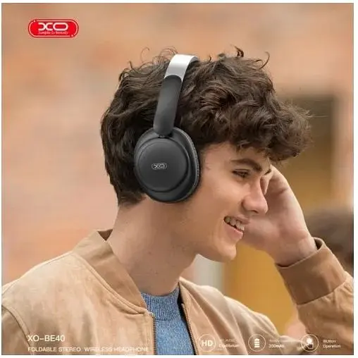 Беспроводные наушники XO BE40 полноразмерные с шумоподавлением черные ANC 6920680846597 - фото 8