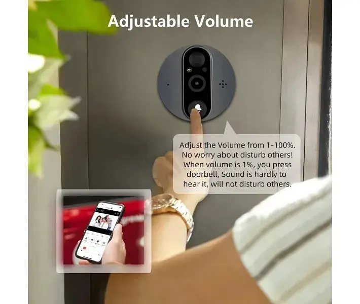 Бездротовий домофон - розумний відеодзвінок TUYA Door Bell Eye RH-PD8A - фото 4
