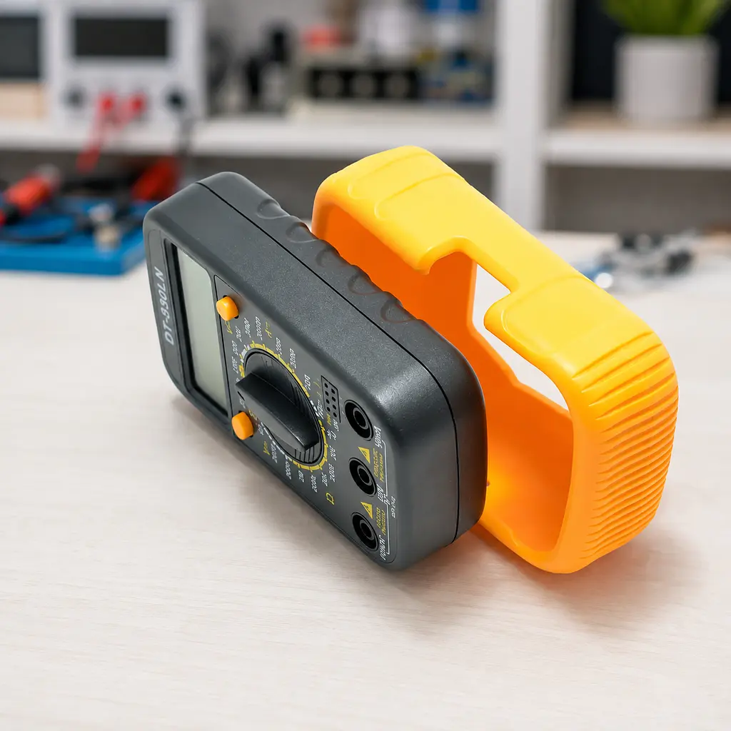 Мультиметр DT 830 LN / Мультиметр цифровий універсальний / Тестер в захисному чохлі, підсвічування дисплея - фото 3