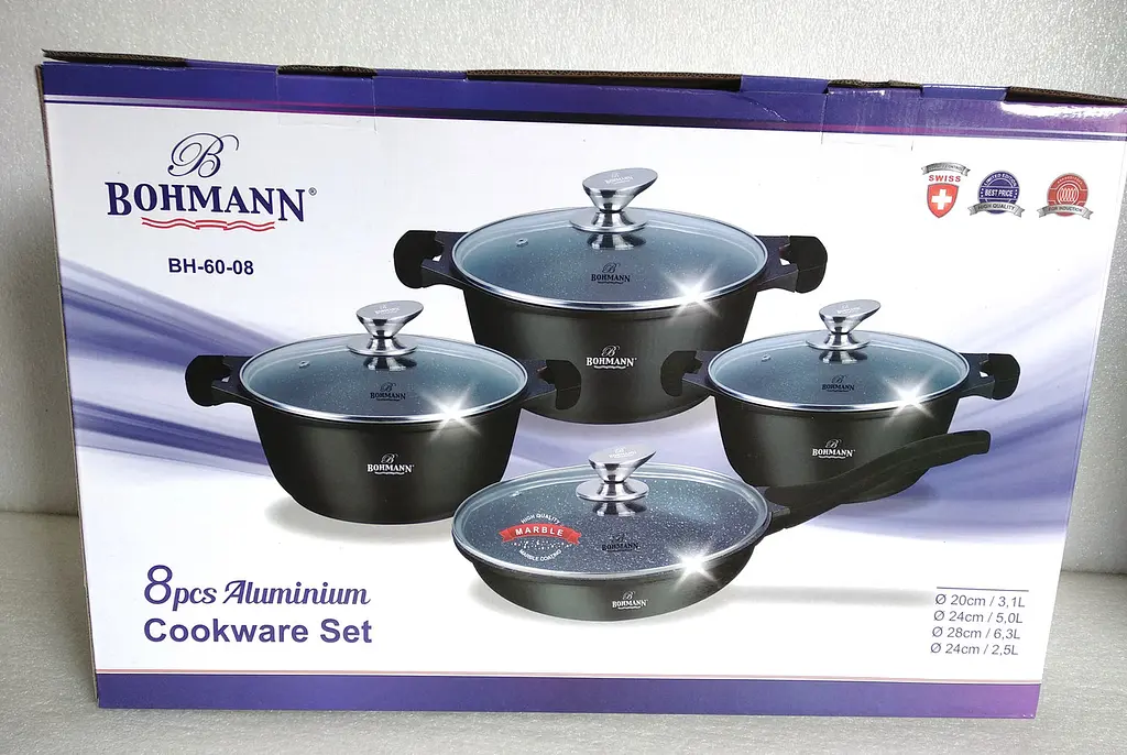 Набір посуду Bohmann BH 60-08 black 8 предметів - фото 9