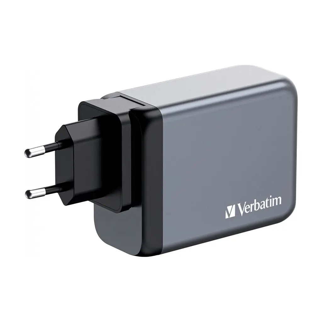 Зарядний пристрій Verbatim GaN 200 W 4 ports (2xUSB-C-100 W,USB-C-65 W /USB-A -3.0) (32204) - фото 3