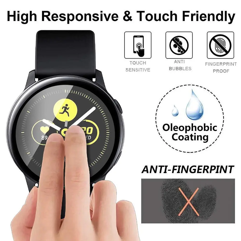 Захисне скло 3D з рамкою Tamister для смартгодинника Samsung Watch Gear S4 44 мм 1 шт. - фото 5