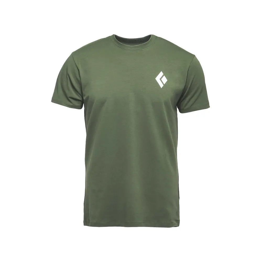 Футболка чоловіча Black Diamond M SS Equipment For Alpinist Tee L Оливковий - фото 4