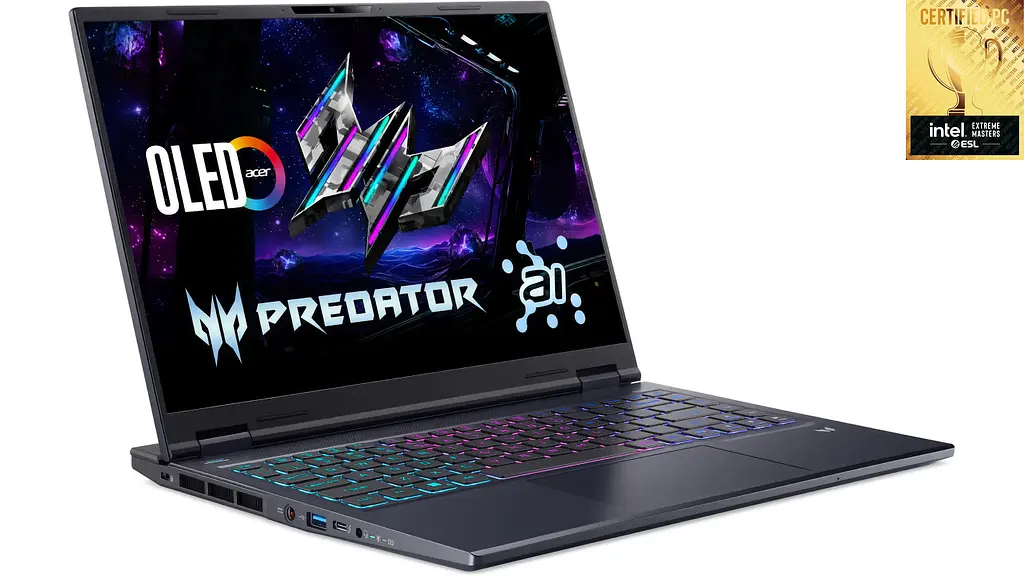 Acer Ноутбук Predator Helios Neo 14 PHN14-71 14.5" WQXGA IPS, Intel U9-285H, 32GB, F1TB, NVD5070-8, Lin, чорний - фото 2