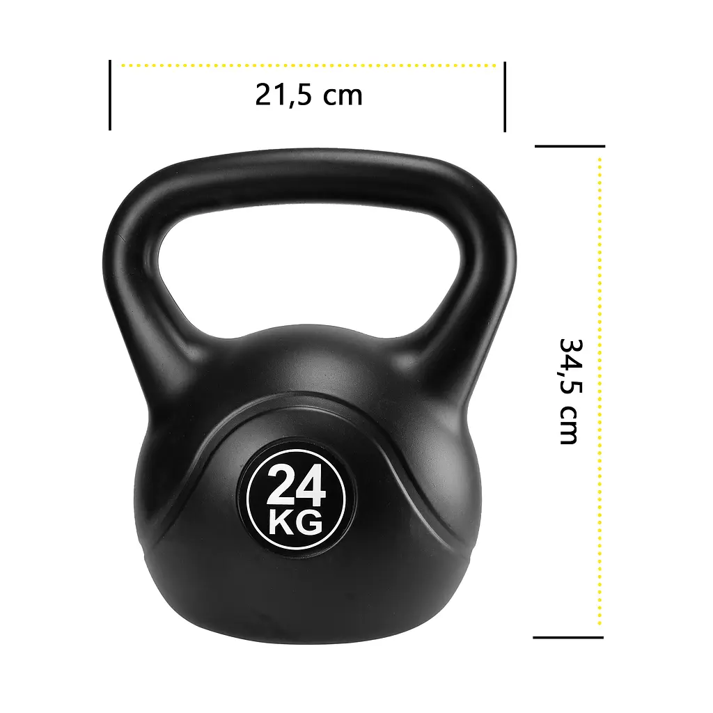 Гиря виниловая Cornix 24 кг XR-0434 Black - фото 7