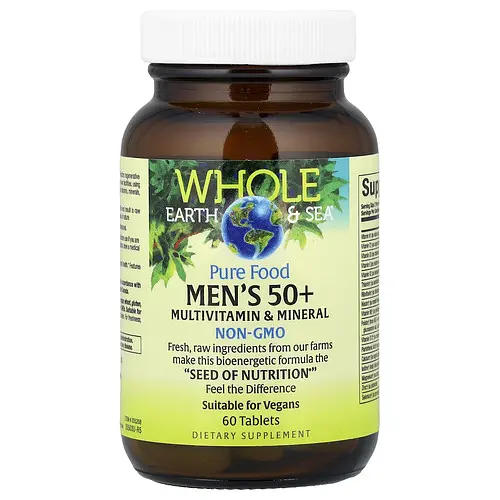 Вітаміни для віку 50+ Men's 50+ Multivitamin & Mineral 60 Tablets Natural Factors vit0006238 - фото 3
