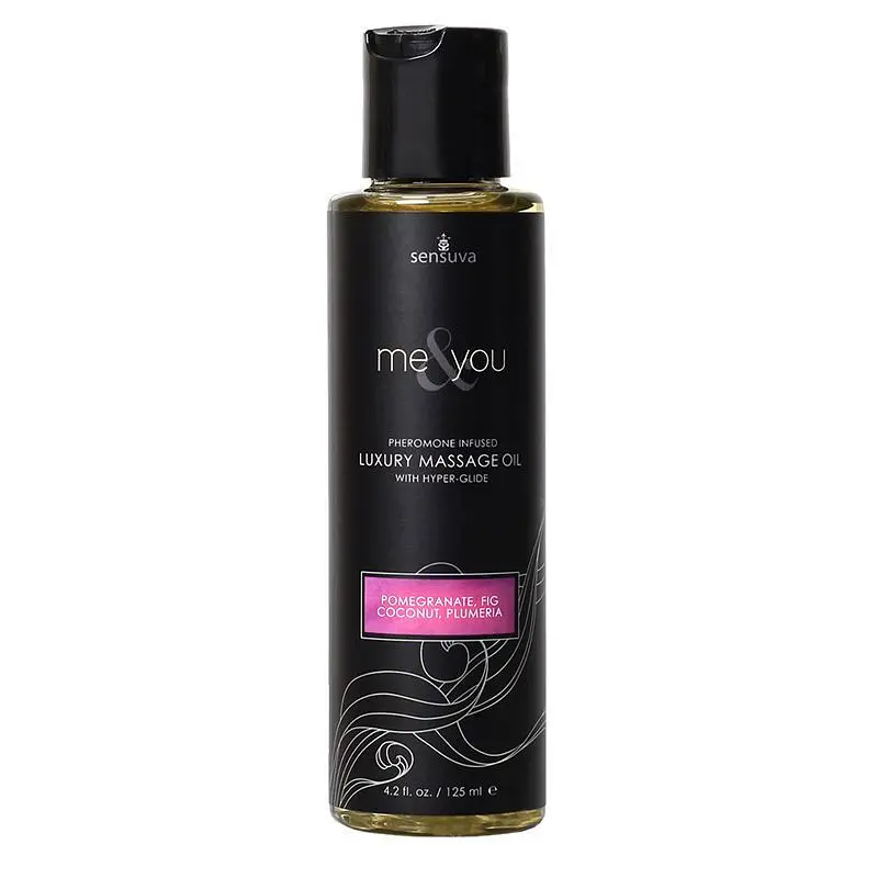 Масажна олія Sensuva MeYou Pomegranate, Fig, Coconut Plumeria, 125 мл - фото 2