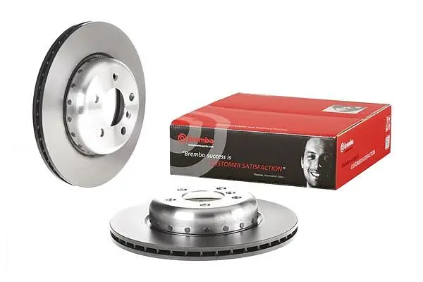 Диск гальмівний передній вентильований Bmw 5 09-17р Brembo (09.C410.13) - фото 2