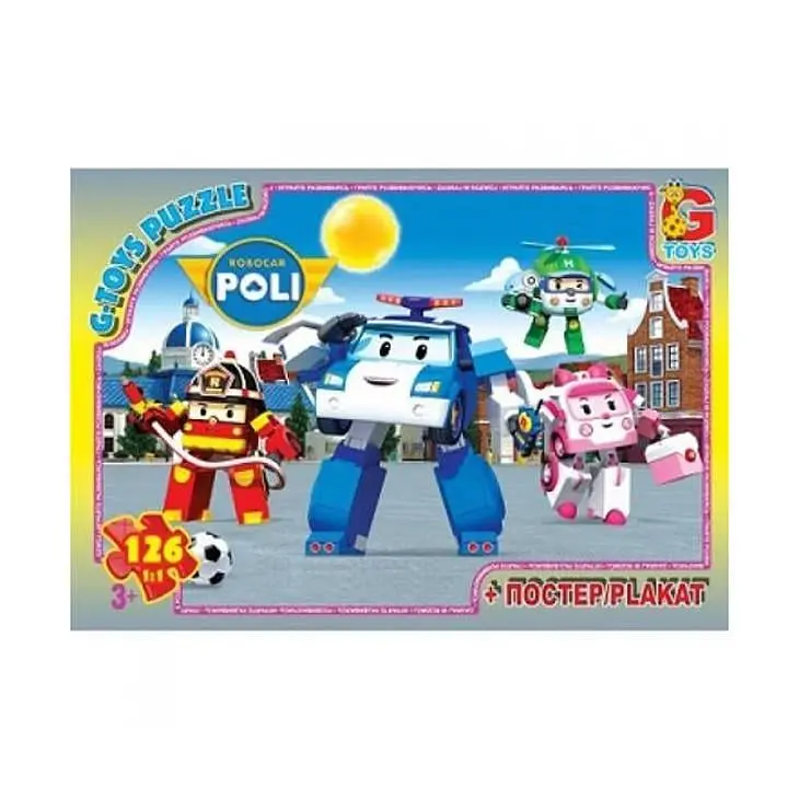 Пазли дитячі картонні G-Toys Робокар Полі 117 ел. (IP-177-P-742)