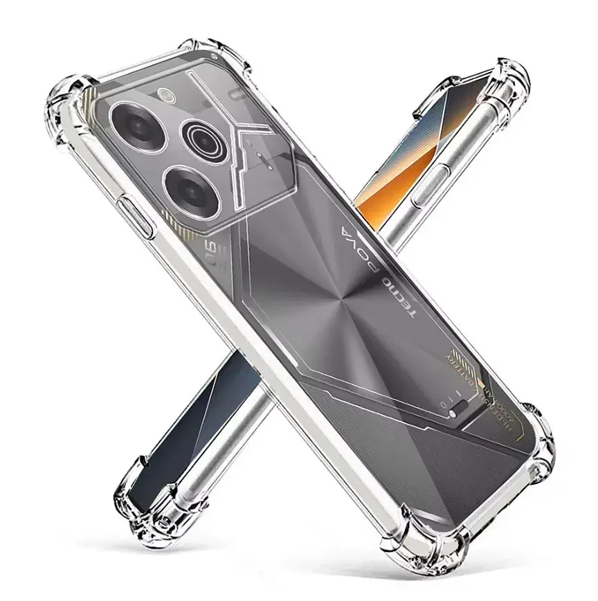 Чохол до мобільного телефона BeCover Anti-Shock Tecno POVA 6 (LI7) Clear (712784) - фото 4