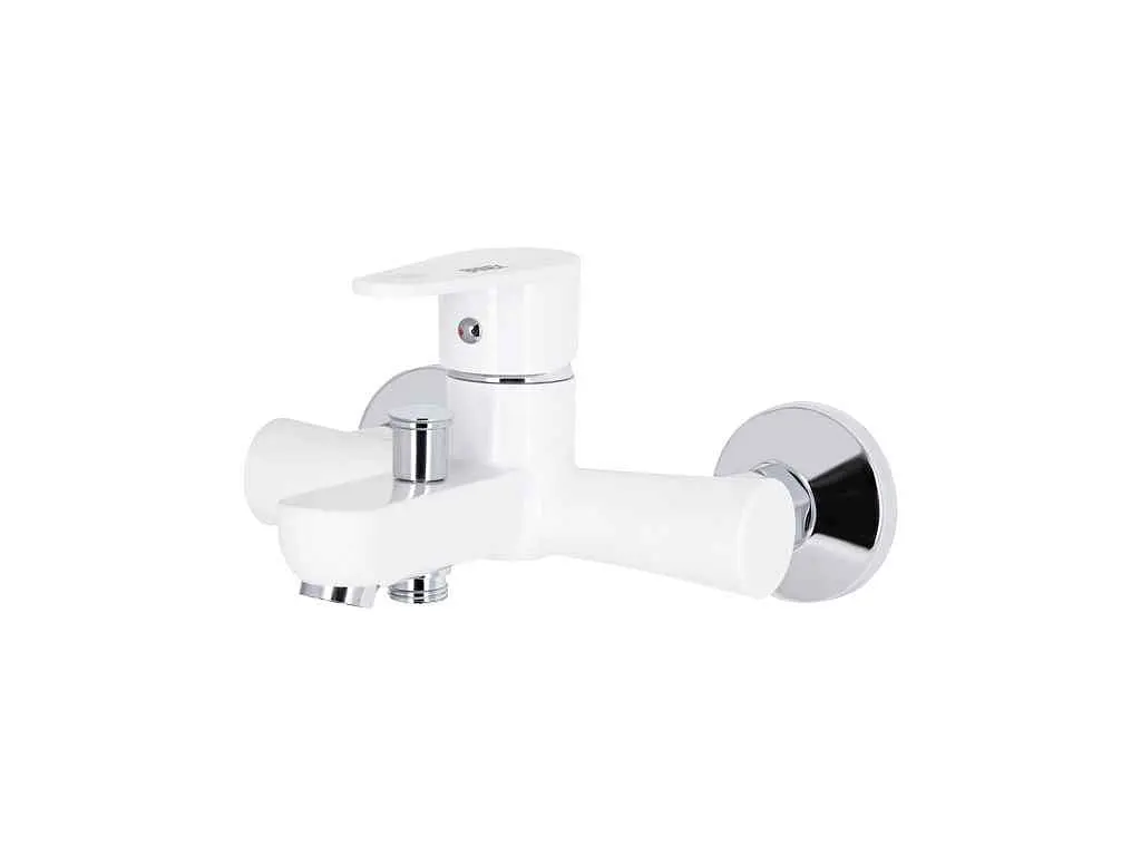 Змішувач Brinex Настінний білий для ванни 37W 006 (k35) BRIN37W006 - фото 3