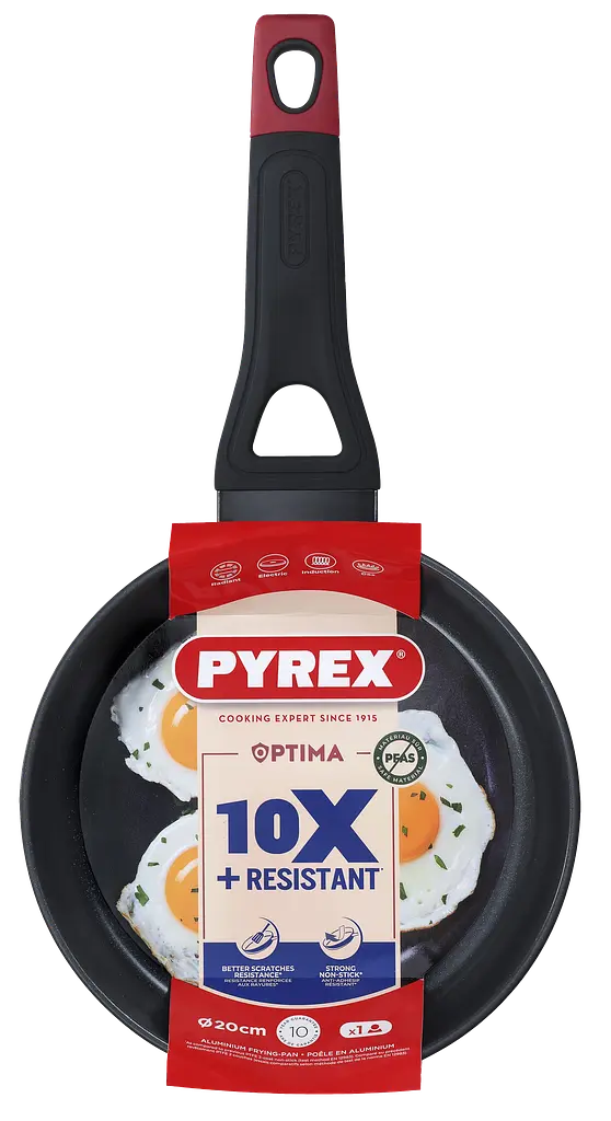 Сковорода Pyrex Optima 20 см класична kuh0016677 - фото 5