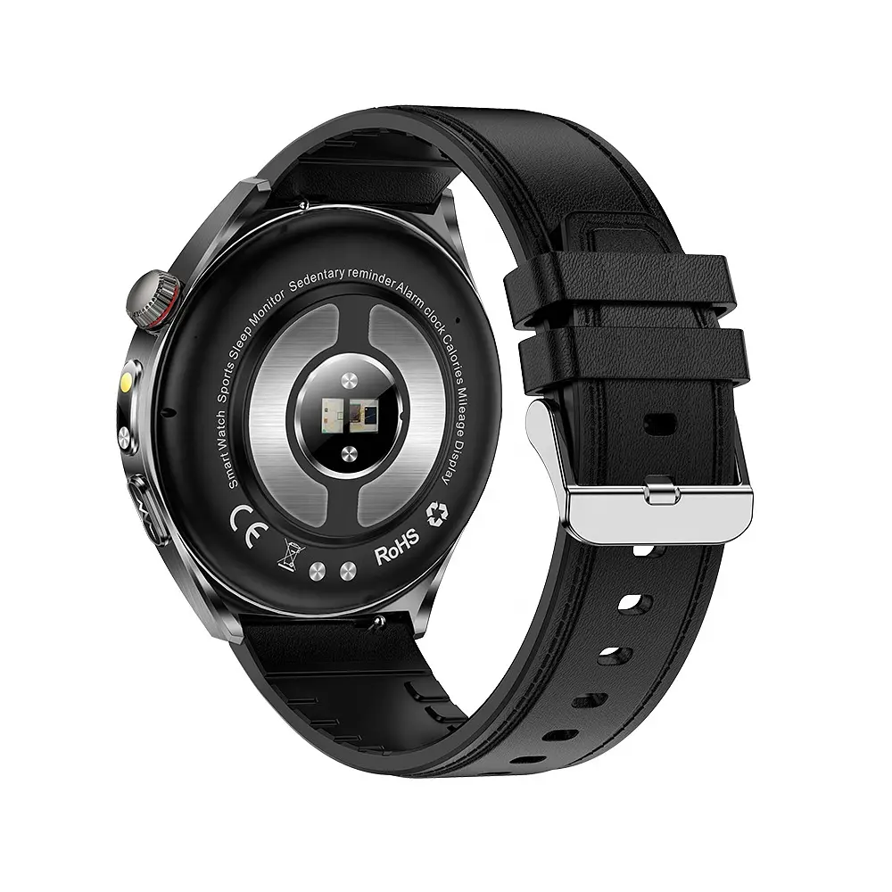 Смарт-годинник Lemfo ET460 з вимірюванням тиску ЕКГ та Bluetooth-дзвінками (Чорний) - фото 3