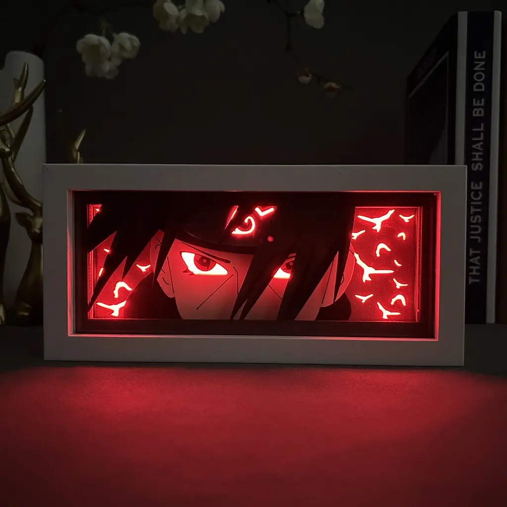 Світильник нічник 3D Наруто Ітачі Учіха Naruto Itachi Uchiha 20 см NL3D N IU - фото 2
