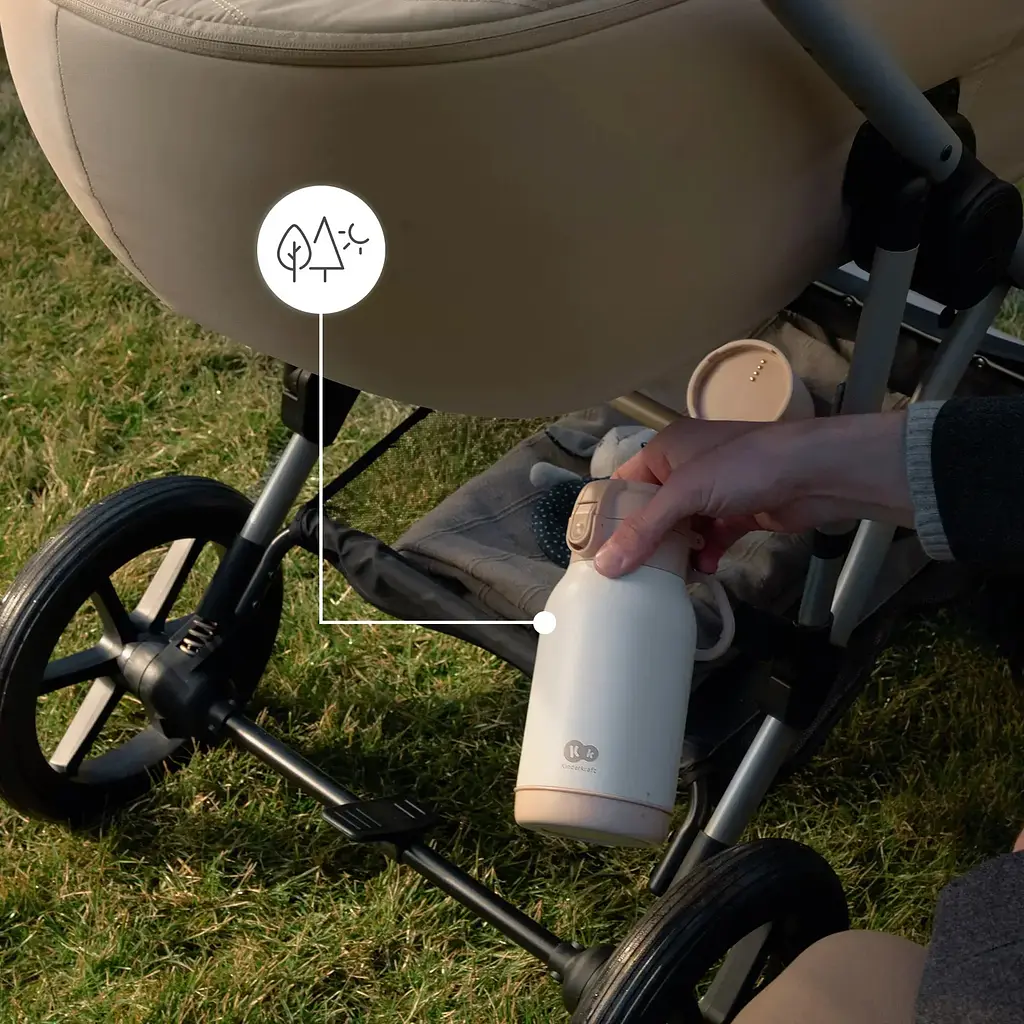 Портативний підігрівач для молока і термос 2 в 1 Kinderkraft Gaja Beige (KEGAJA00BEG0000) - фото 10