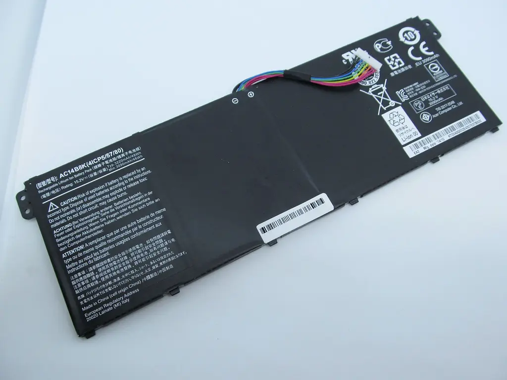 Акумулятор для ноутбука Acer AC14B8K, 3220 mAh (48Wh), 4cell, 15.2V, Li-ion, чорний - фото 2