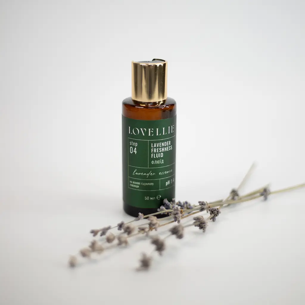 Освіжаючий Лавандовий флюїд Lavender Freshness Fluid Lavender Essence LOVELLIE 50 мл - фото 3