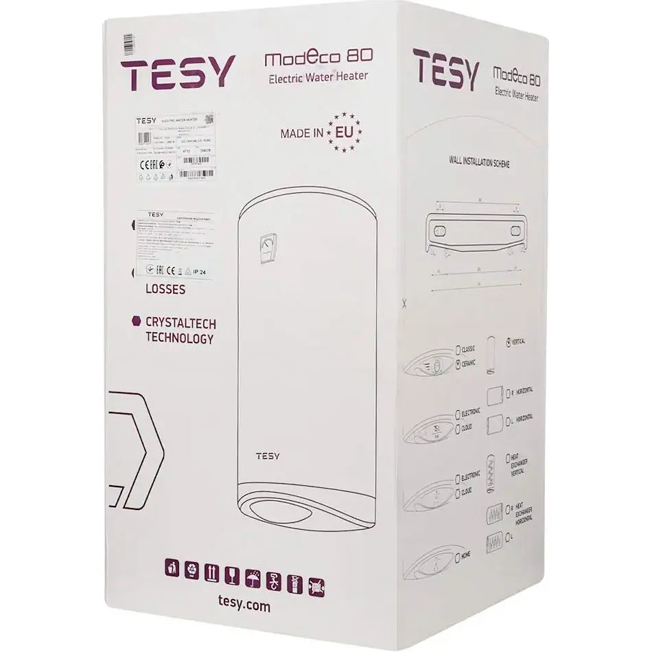 Бойлер Tesy ModEco Ceramic 80L GCV 80 47 24D C21 TS2RC (304801) [127466] - фото 6