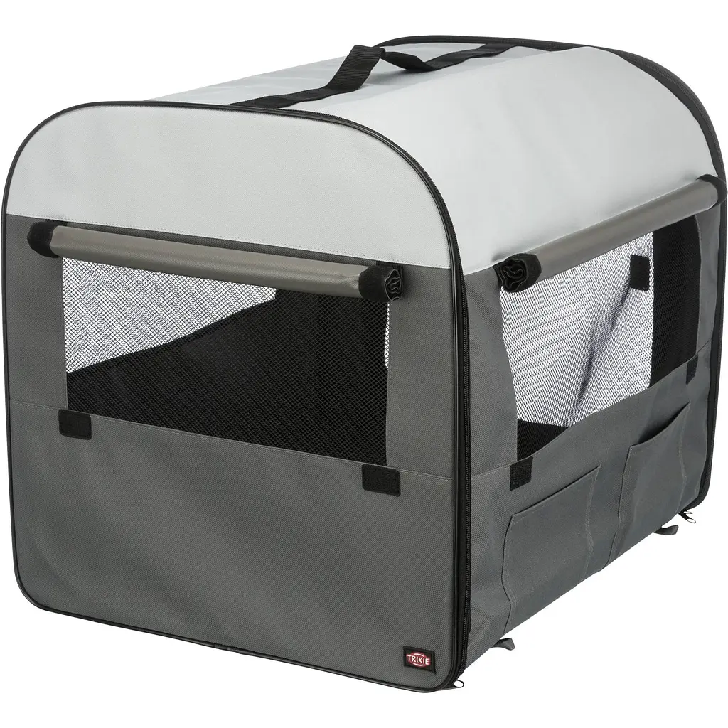 Сумка-переноска для собак Trixie Kennel, поліестер, S, 60х50х50 см, синя з блакитним - фото 3