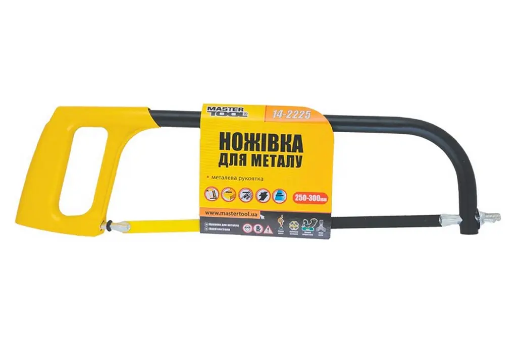 Ножівка ручна MasterTool 250-300 мм металева ручка - фото 2