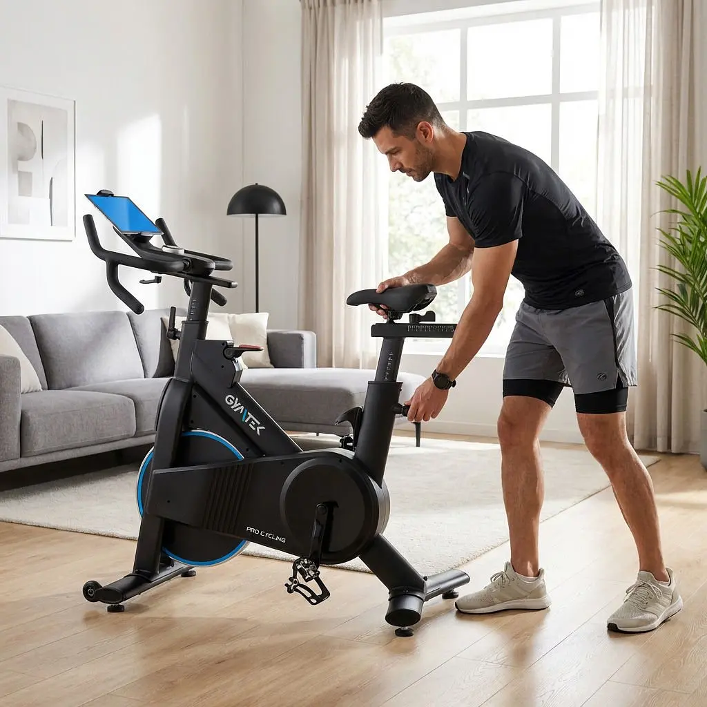 Спинбайк Gymtek XS2000 электромагнитный синий - фото 5