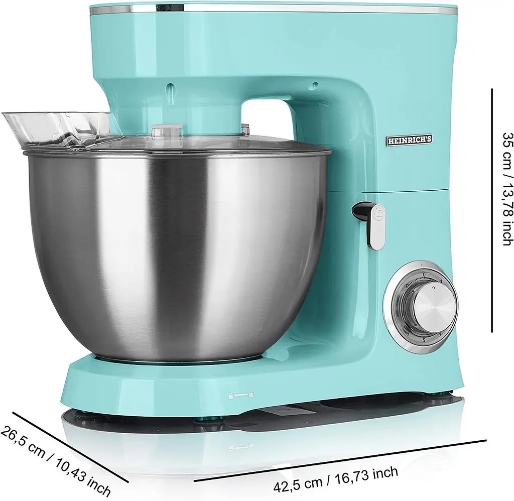 Міксер планетарний-тестоміс Heinrich's HKM 8078 Mint 8.0 л - фото 2