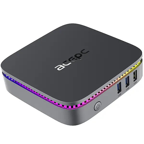 Міні-ПК Acepc PicoBox AK1 Plus / Intel Processor N150 / RAM 16GB / SSD 512GB / LAN / Wi-Fi / Bluetooth / Windows 11 Pro (Без ключа) / Сірий - фото 4