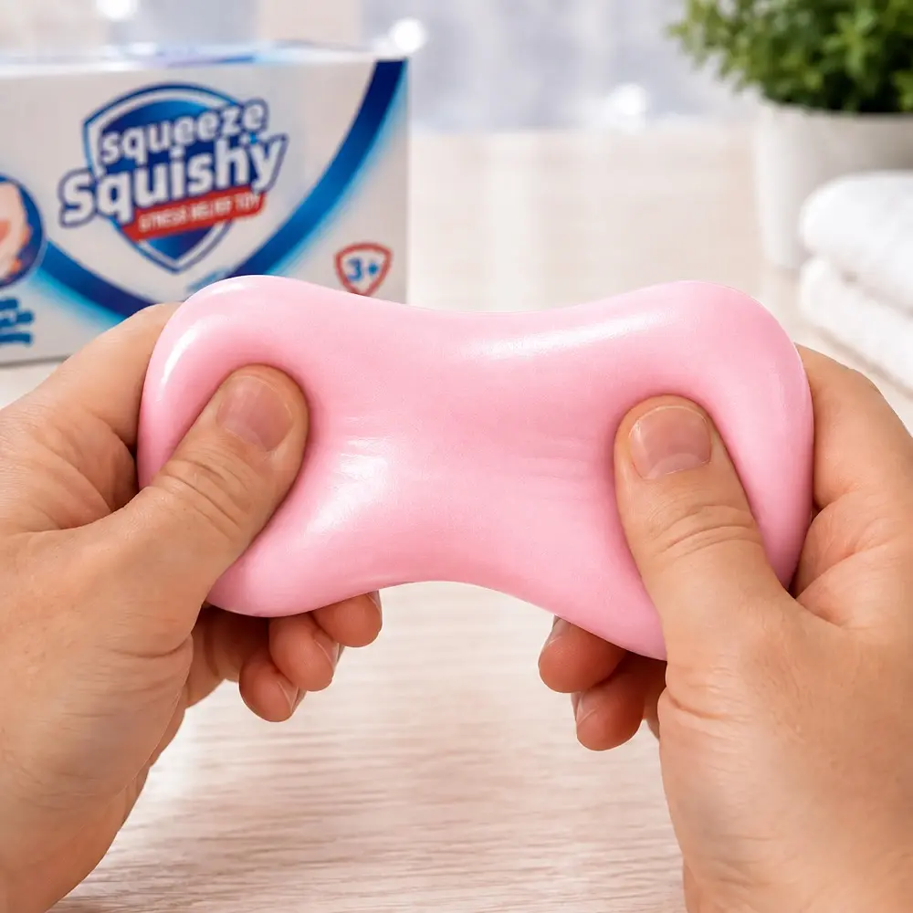 Сквіш антистрес Мило Squeeze Squishy Рожевий - фото 3