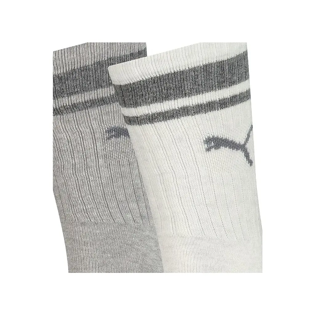 Шкарпетки Puma Crew Heritage Stripe Unisex 261058001-002 світло-сірий 43-46 (8718824801063) - фото 2