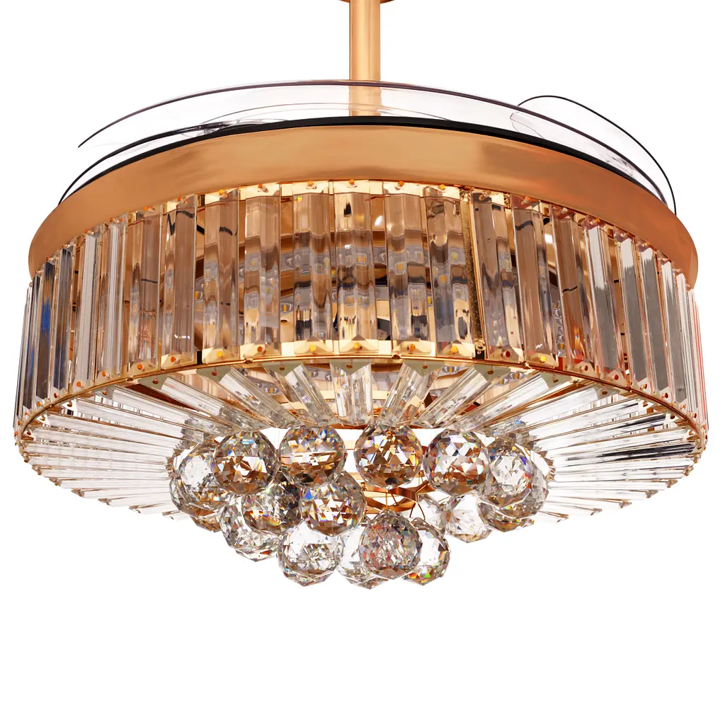Люстра Brille вентилятор з пультом LED 36W WW RM G (BCL-699S/1) - фото 3