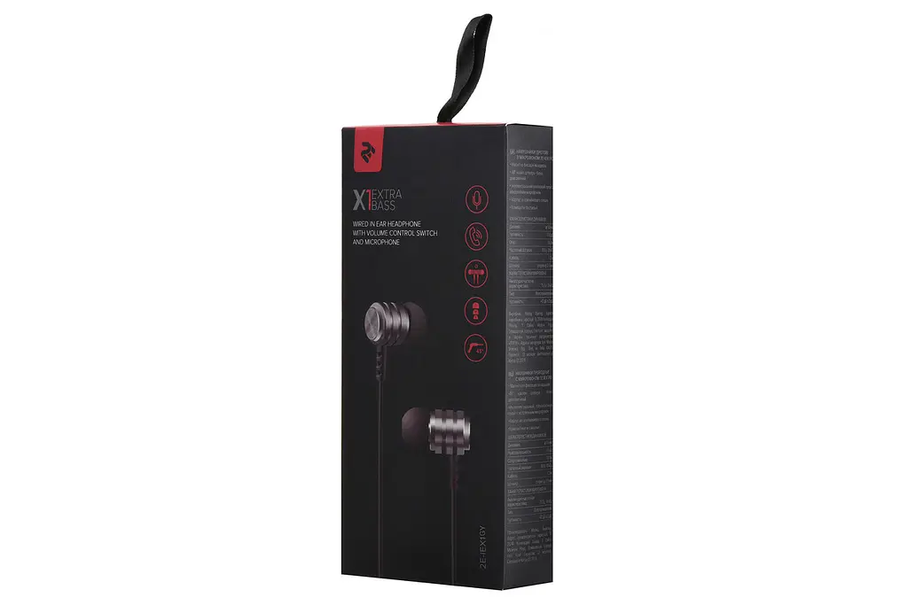 Наушники 2E X1 Extra Bass Mic Grey (2E-IEX1GY) - фото 4