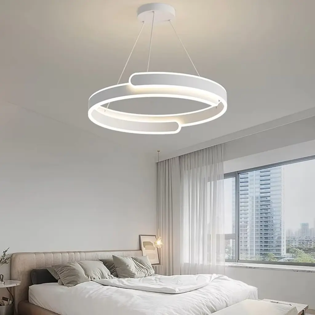 Стильна підвісна LED-люстра Art 2461/500+500WH - фото 6