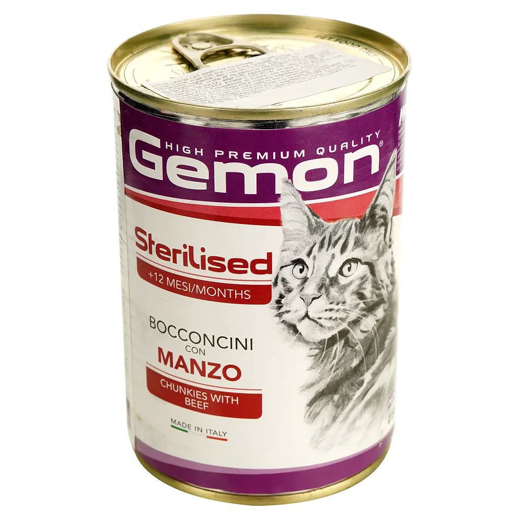 Вологий корм для дорослих котів Gemon Cat Wet Adult з яловичиною 415 г (70300704) - фото 3